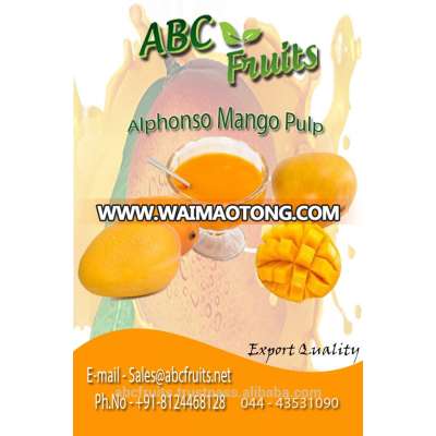 Alphonso Mango Pulp for Importers